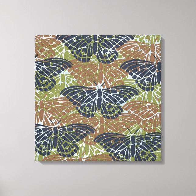 Lienzo Resumen de mariposas (Anverso)