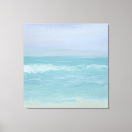 Lienzo Resumen de ondas de disquetera en la costa azul en