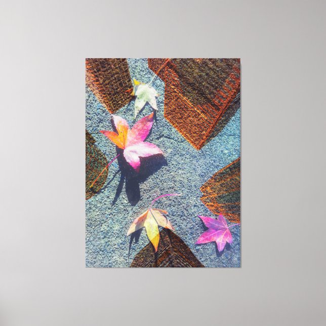 Lienzo Resumen de otoño en la ciudad (Anverso)