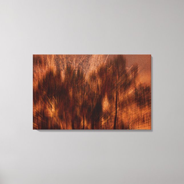 Lienzo Resumen de otoño - Marrón (Anverso)