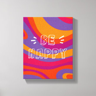 Lienzo Resumen de patrón orgánico Positivo ser cita feliz