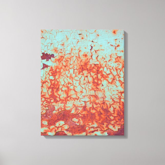 Lienzo Resumen de pintura y roya de pelado (Anverso)