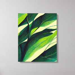 Lienzo Resumen de plantas pintando pintura mural