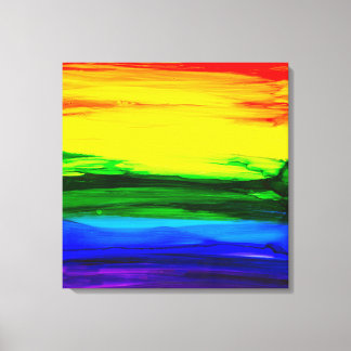 Lienzo Resumen de tinta de alcohol arcoiris