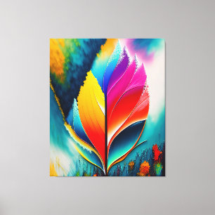 Lienzo Resumen Dejar pintura de color de agua