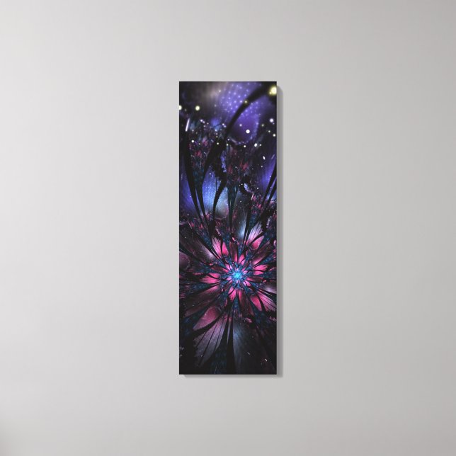 Lienzo Resumen del diseño de flor fractal. (Anverso)