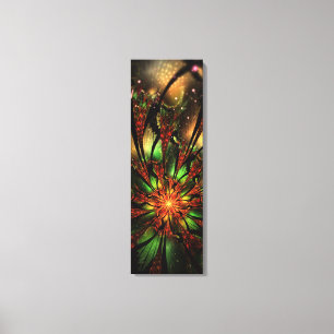 Lienzo Resumen del diseño de flor fractal.