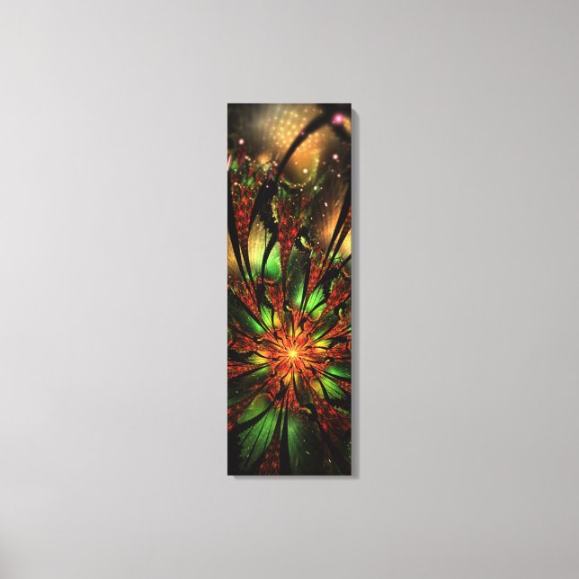 Lienzo Resumen del diseño de flor fractal. (Anverso)
