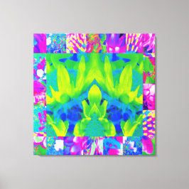 Lienzo Resumen del mosaico del Sunflower Garden Collage