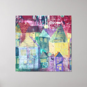 Lienzo Resumen del paisaje por la noche