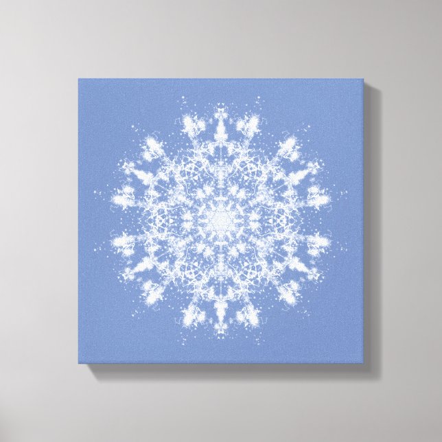 Lienzo Resumen del pastel de nieve fractal de Lacy sobre  (Anverso)