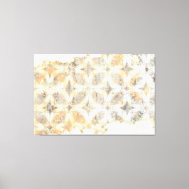 Lienzo Resumen del patrón blanco, gris, Naranja y azul