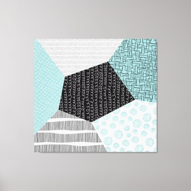 Lienzo Resumen Dibujo a Mano Libre: Fondo Artístico. (Anverso)