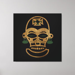 Lienzo Resumen dibujo de máscara tribal africana