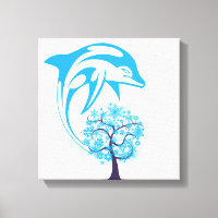Resumen Dolphin Wraped Canvas