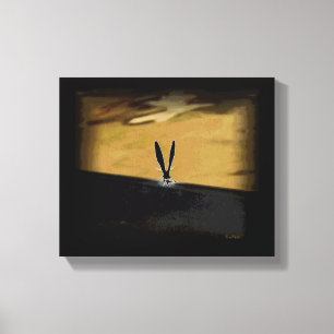 Lienzo Resumen Fotografía de Silhouette de mariposa