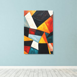 Lienzo Resumen geométrico colorido