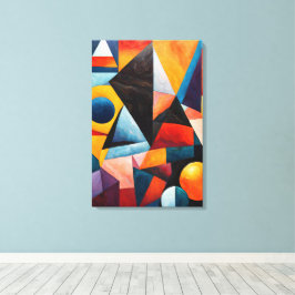 Lienzo Resumen geométrico colorido