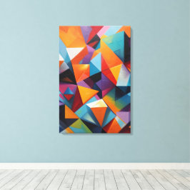Lienzo Resumen geométrico colorido
