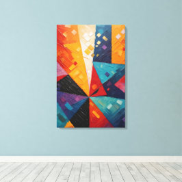 Lienzo Resumen geométrico colorido