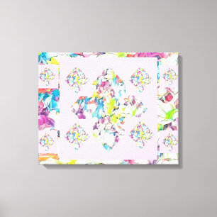 Lienzo Resumen más Rótulo Carnation Art con Flotación