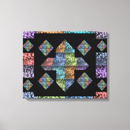 Lienzo Resumen más Rótulo Tulipán multicolor