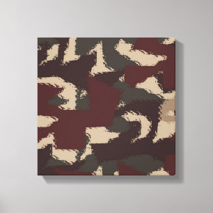 Lienzo Resumen Modelo de camuflaje militar