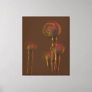 Lienzo Resumen moderno Árboles de flores otoñales