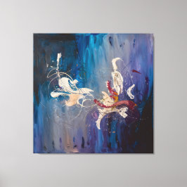 Lienzo Resumen moderno danza artística-cósmica de la crea