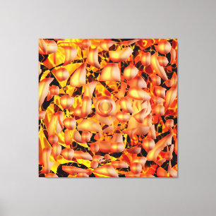 Lienzo Resumen naranja