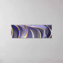 Lienzo Resumen Olas fracturadas de la capa marina 07