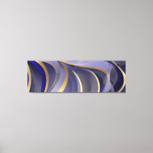 Lienzo Resumen Olas fracturadas de la capa marina 07