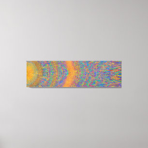 Lienzo Resumen Olas fracturadas de la capa marina 27