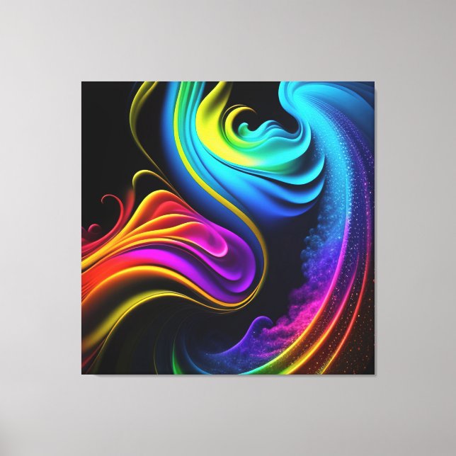 Lienzo Resumen Paint Splatt Art Canvas Imprimir (Anverso)
