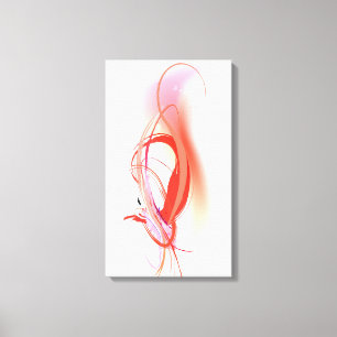 Lienzo Resumen Paint Splatt Flamingo Rosa