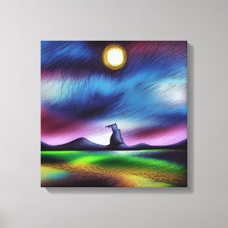 Lienzo Resumen paisajístico surrealista