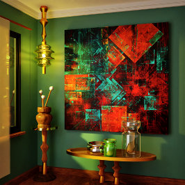 Lienzo Resumen Patrón artístico moderno de Guay colorido