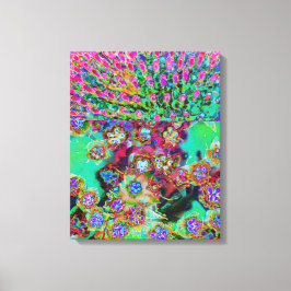 Lienzo Resumen psicodélico Groovy Purple Sedum