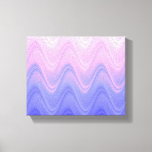 Lienzo Resumen púrpura rosa ondulado