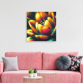 Lienzo Resumen radiante Tulip Bloom