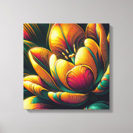 Lienzo Resumen radiante Tulip Bloom