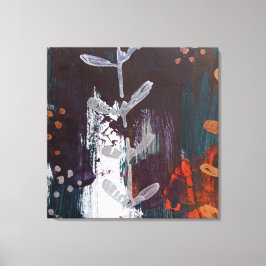 Lienzo Resumen rojo, azul, tonos de la Tierra y detalle v