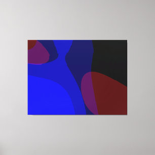 Lienzo Resumen Rojo Y Azul Artículo 601