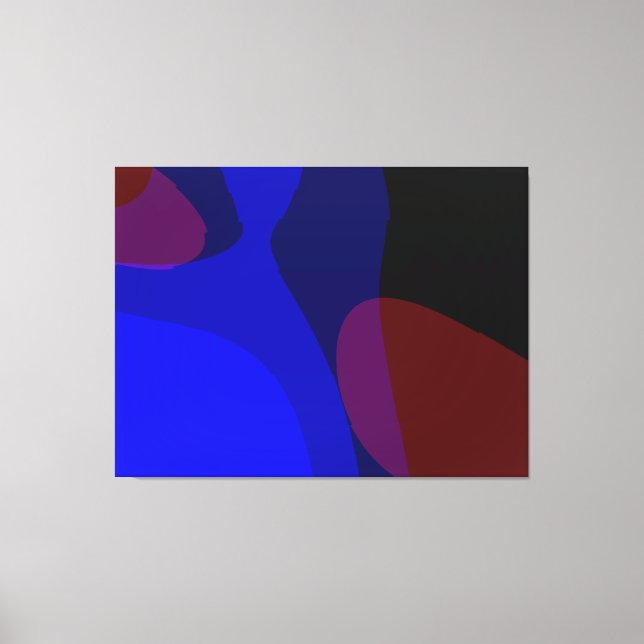Lienzo Resumen Rojo Y Azul Artículo 601 (Anverso)