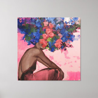 Lienzo retrato, abstracción, acuarela, arte, decoración,
