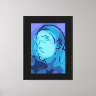 Lienzo retrato abstracto