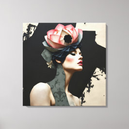 Lienzo Retrato abstracto de moda