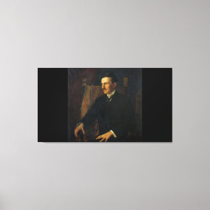 Lienzo Retrato Azul de Nikola Tesla