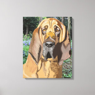 Lienzo Retrato Bloodhound