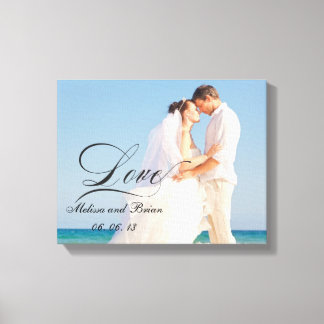 Lienzo Retrato Boda de amor personalizado